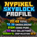 ⚡SKYBLOCK PROFILE ⚡ 10.3 BILLION UNSOULBOUND ⚡20.4 BILLION TOTAL ⚡918M PURE COINS