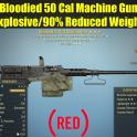 Bloodied 50 Cal Machine Gun (Explosive/90% Reduced Weight)