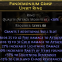 RING WITH HIGH FIRE+COLD DMG 27% LIGHTNING DMG 20% RARITY FOUND 37% LIGHTNING 15% COLD+CHAOS RESISTS