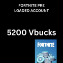 FORTNITE 5200 Vbucks pre loaded account (1 unit= one account)+crew pack + starter pack