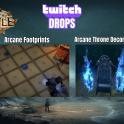 Arcane Footprints Effect + Arcane Throne Decoration | Path of Exile Twitch Drops