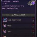 x1 Mythic Unique Item Ring of Starless Skies Ring Starless Skies
