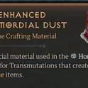 x1 Enhanced Primordial Dust