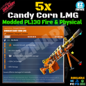 x5 Modded Candy Corn LMG Fire & Physical PL130 - [PC/PS4|5/XboxS|X] - Fast Delivery