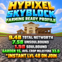 ⚡SKYBLOCK PROFILE ⚡ 7.4 BILLION UNSOULBOUND ⚡9.4 BILLION TOTAL ⚡1.5B PURE COINS