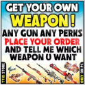 ⭐️Any weapon of your choice⭐ [FIXER , HANDMADE , ELDER'S MARK , ENCLAVE PLASMA , gatling plasma ,,,,