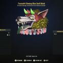 [PS] Fasnacht Glowing Blue Devil Mask