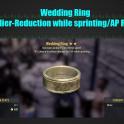 Wedding Ring 50 lvl [Cavalier-Reduction while sprinting/AP Refresh][Legendary outfit]