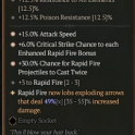 3GA Scoundrel's Kiss (49/55) *15% Attack Speed* *6% Crit Chance* *30% Chance Cast Twice* 3 rapid fir