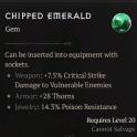 Chipped Emerald - Diablo 4 Gems