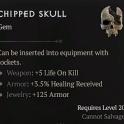 Chipped Skull - Diablo 4 Gems