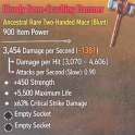 3 Greater Affix 2H Mace (Blunt) | +450 Strength | +5500 Max Life | 63% Crit Damage Multiplier | 900