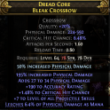 700 DPS CROSSBOW WITH +7 PROJECTILE SKILLS CRIT HIT CHANCE AND MANA LEECH  MERCENARY RANGER HUNTRESS