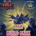 ✅ Lightning Warp Lich Build Pack | Uber Endgame Setup T16+ | POE 2: Forbidden Rites
