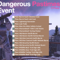 FO76 PS - COMPLETE DANGEROUS PASTIMES EVENT PLAN SET - 17 RARE PLANS - CHEAPEST ON ODEALO