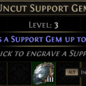 DAWN OF THE HUNT UNCUT SUPPORT GEM LEVEL 3 UNCUT SUPPORT GEM RANK 3