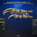 [PS] Gourmand's Deathclaw Gauntlet (+40% Weapon Speed/-90% Weight)