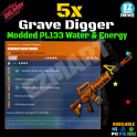 x5 Modded Grave Digger Water & Energy PL133 - [PC/PS4|5/XboxS|X] - Fast Delivery