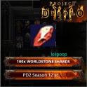 100x World Stone Shard Project Diablo 2 SC S12