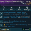 Vivisecting Throwing Knife [Amp + Penetrator] (crit knife) (Jakobs grenade)