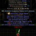 555 DPS JAGGED SPEAR 125% ELEMENTAL DAMAGE LIGHTNING DMG 21% ATTACK SPEED LIFE + MANA LEECH AMAZON