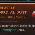 x1 Volatile Primordial Dust