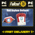 Asylum Worker Uniform Red + Hat