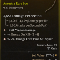 2GA Bow GA Damage Over Time Multiplier/GA Weapon Damage/+4 energy on kill and one empty slot
