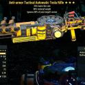 Anti-armor Tesla Rifle (25% faster fire rate/90% reduced weight)