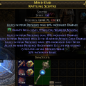 RATTLING SCEPTRE +5 MINION SKILLS 78% INCREASED DMG COLD DMG 16% CAST SPEED 135 SPIRIT INFERNALIST