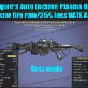 Vampire's Auto Enclave Plasma Rifle (25% faster fire rate/25% less VATS AP cost)