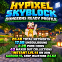 ⚡SKYBLOCK PROFILE ⚡ 17.6 BILLION UNSOULBOUND ⚡28.4 BILLION TOTAL ⚡2.2B PURE COINS