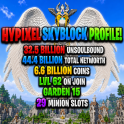 SALE!⚡SKYBLOCK PROFILE ⚡ 32.5 BILLION UNSOULBOUND ⚡44.4 BILLION TOTAL ⚡6.6B PURE COINS