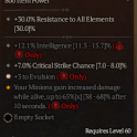 SEASON 8 1 GA BONE SPEAR NECROMANCER AMULET +3 EVULSION % INTELLIGENCE 7% CRITICAL STRIKE CHANCE 800