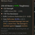 2GA Nomad's Longing Heart (45/60) GA Strength/8% cooldown reduct 1052 armor GA Fire Resistance