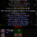 715 DPS FALLING THUNDER INVOKER MONK QUARTERSTAFF 90% ELE DAMAGE 1.5% CRIT 16% ATTACK SPEED +5 MELEE