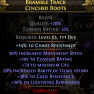 2 SOCKET EVASION BOOTS 325 EVASION 30% MOVEMENT SPEED 74 LIFE 20% RARITY 38% COLD 30% LIGHT 14 CHAOS - image