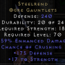 ✅ALMOST PERFECT DAMAGE STEELREND GLOVES 59% / 17 STR SC PC ✅ - image