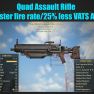 Quad Assault Rifle (25% faster fire rate/25% less VATS AP cost) - image