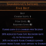 DAWN OF THE HUNT Shavronne's Satchel Fine Belt UNIQUE BELT LVL 62 REQUIRED - image