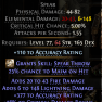 LIGHTNING SPEAR AMAZON SPEAR 148 LIGHTNING DMG 377 ACCURACY 18% CRIT DMG BONUS 29 DEX JAVAZON SPEAR - image