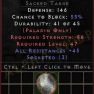 Sacred Targe (+45 to Resistance and 3 sockets) - image