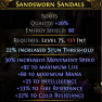INFERNALIST MINION LICH SORCERESS BOOT 30% MOVEMENT SPEED 92 LIFE 60 MANA 25 INT 33 FIRE 32 COLD RES - image