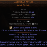 DAWN OF THE HUNT Daevata's Wind War Spear UNIQUE SPEAR LVL 21 REQUIRED HUNTRESS WEAPON AMAZON WEAPON - image