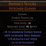DAWN OF THE HUNT Doedre's Tenure UNIQUE GLOVES LVL 16 REQ 100% SPELL DAMAGE SORCERESS WITCH GLOVES - image