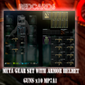 ✅ META GEAR SET WITH ARMOR HELMET AND GUNS MP7A1  FAST DELIVERY ✅ - image