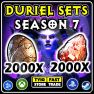 Season 7 / 1000 Duriel Sets / 1 unit = 2000 Mucus-Slick Egg , 2000 Shard of Agony /( Fast Delivery ) - image
