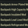 Plan: Backpack mod / Backpack Plan Bundle: (Backpack High Capacity, Insulated, Lead Lined, etc) - image