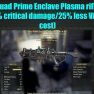 Quad Prime Enclave Plasma rifle (+50% critical damage/25% less VATS AP cost) - image