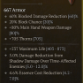 ANCESTRAL NECRO SHIELD LVL 80 ESSENCE COST REDUCTION COOLDOWN REDUCTION MAX LIFE SHADOW DOT DMG REDU - image
